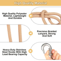 Cordes de Suspension pour Hamac avec Mousqueton, Lot de 2, 60 cm, vue 2