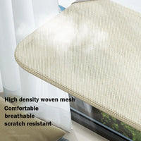 Hamac pour Chat Fenêtre Pliable à Ventouses, Tissu Respirant, Gris ou Beige, 45 x 30 cm, vue 3