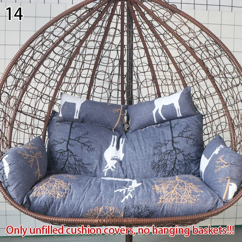 Housse de Coussin Double pour Fauteuil Suspendu 2 Places, Coton, 17 Modèles, vue 15