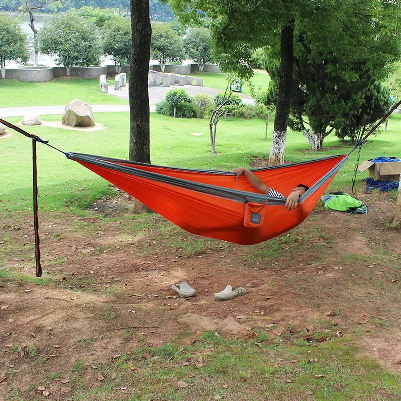 Hamac de camping double léger en nylon 300 x 200 cm, 6 coloris, vue 4