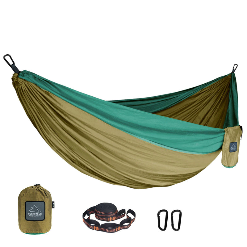 Hamac de camping double léger en nylon 300 x 200 cm, 6 coloris, vue 2