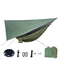 Hamac de Camping avec Moustiquaire et Bâche en Nylon Parachute, 290 x 140 cm, 1 Place, vue 7