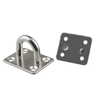 Platine à Anneau Carrée en Inox 304 pour Hamac, 4 à 8 mm, vue 6