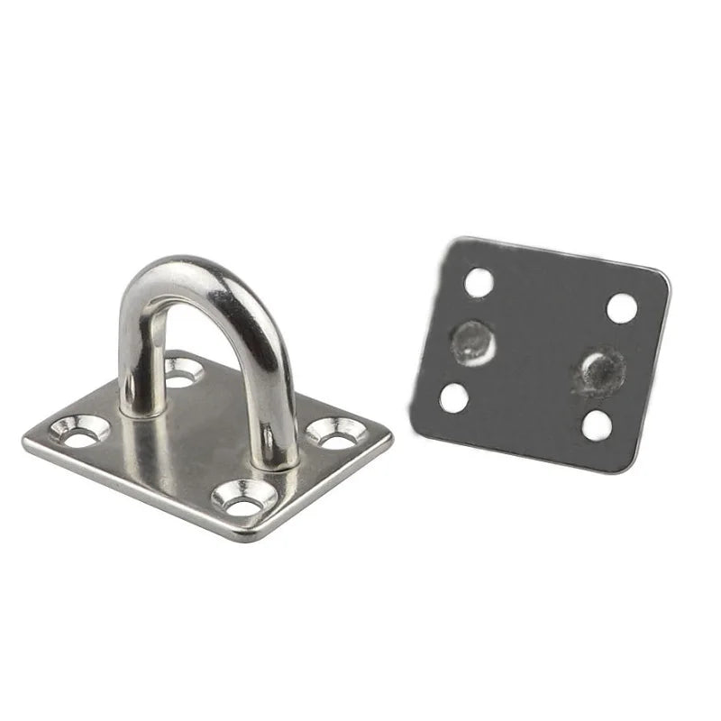 Platine à Anneau Carrée en Inox 304 pour Hamac, 4 à 8 mm, vue 6