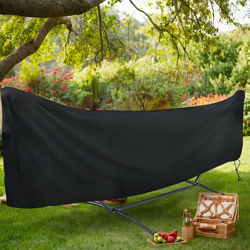 Housse de Protection pour Hamac sur Pied en Polyester Noir, 285 x 80 x 17 cm, vue 2