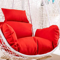 Fauteuil Suspendu Œuf en Résine Tressée avec Pied Métal, Coussin 7 Coloris, vue 12