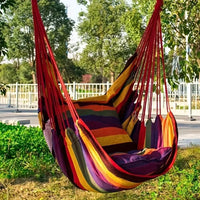Chaise Hamac Suspendue en Toile Rayée, avec ou sans Coussins, 5 Coloris, vue 11