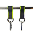 Sangles Courtes pour Hamac et Balançoire, 26 cm, Anneaux en D et 2 Mousquetons Vissants