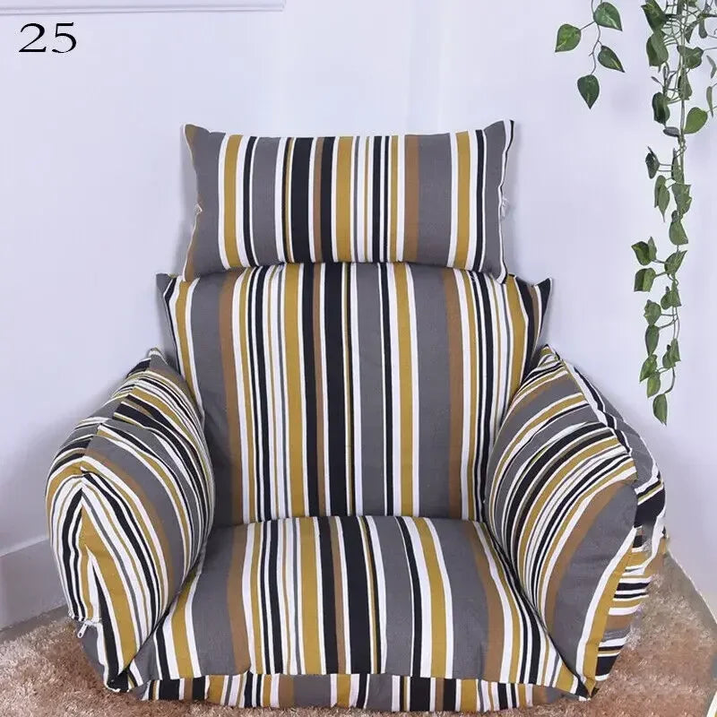 Housse de Coussin Fauteuil Œuf Suspendu avec Appui-Tête, Sans Garnissage, 32 Modèles, vue 26