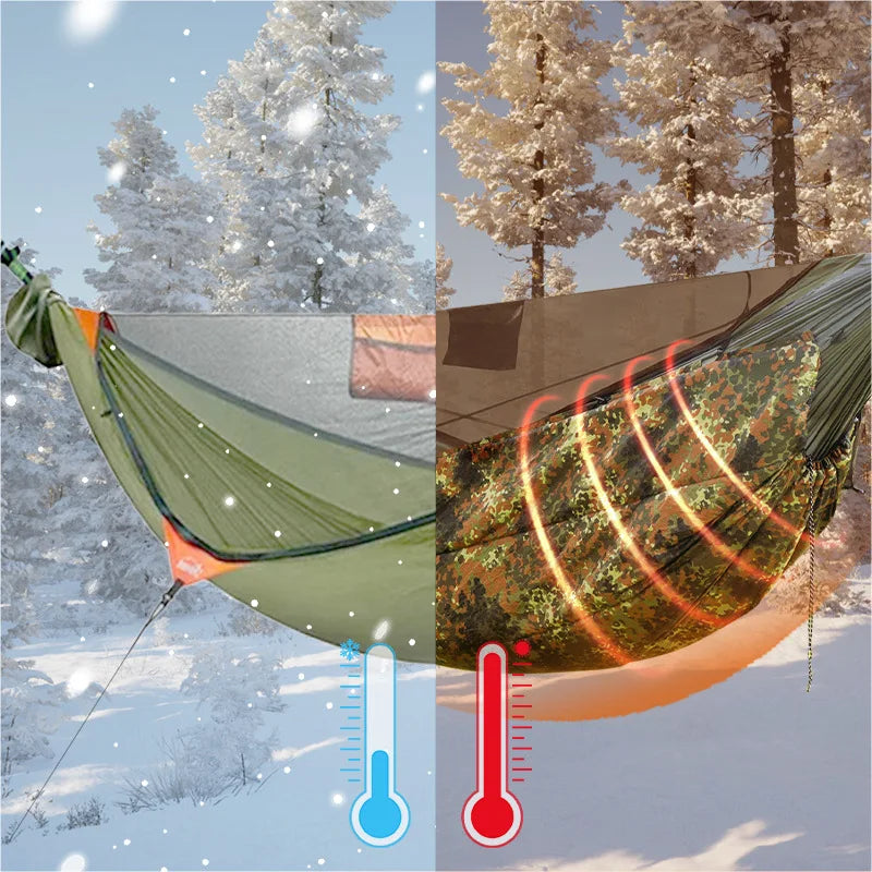 Hamac de Camping Moustiquaire, Bâche et Matelas, 4 Articles à la Pièce, vue 3