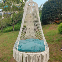 Chaise Hamac Suspendue Macramé de Coton Cocon, avec ou sans Coussin, vue 8