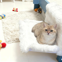Hamac pour Chat en Peluche à Accrocher au Lit ou au Canapé, 45 x 30 cm, vue 6
