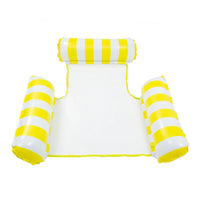 Hamac Gonflable de Piscine Flottant en PVC avec Appui-Tête, 110 x 100 cm, vue 8