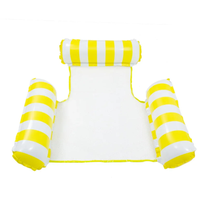 Hamac Gonflable de Piscine Flottant en PVC avec Appui-Tête, 110 x 100 cm, vue 8