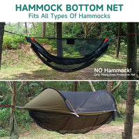 Moustiquaire de dessous pour hamac en polyester noir, 285 x 155 cm, vue 6
