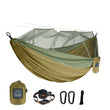 Hamac de Camping avec Moustiquaire en Nylon, 1 ou 2 Places, Sangles