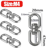 Émerillon Double Inox 304 pour Hamac et Fauteuil Suspendu, M4 à M10, vue 9