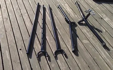 Hamac Double de Camping en Coton Rayé avec Cadre en Acier Gain de Place, vue 13
