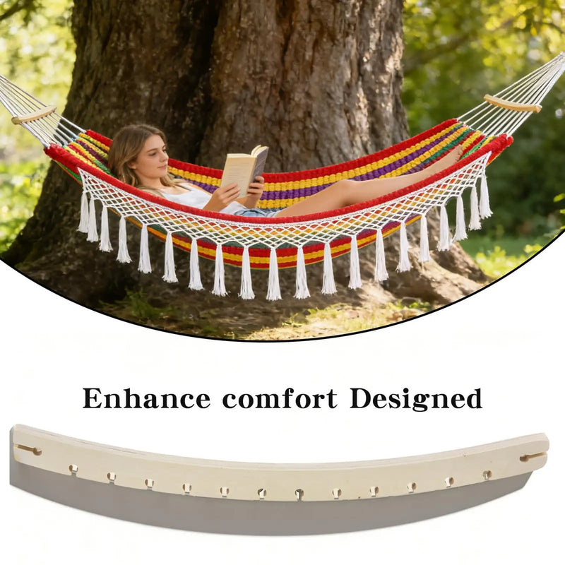 Barres d'Écartement pour Hamac en Bois, Arquées, Lot de 2, 50 cm, vue 2