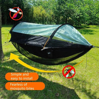 Moustiquaire de dessous pour hamac en polyester noir, 285 x 155 cm, vue 3