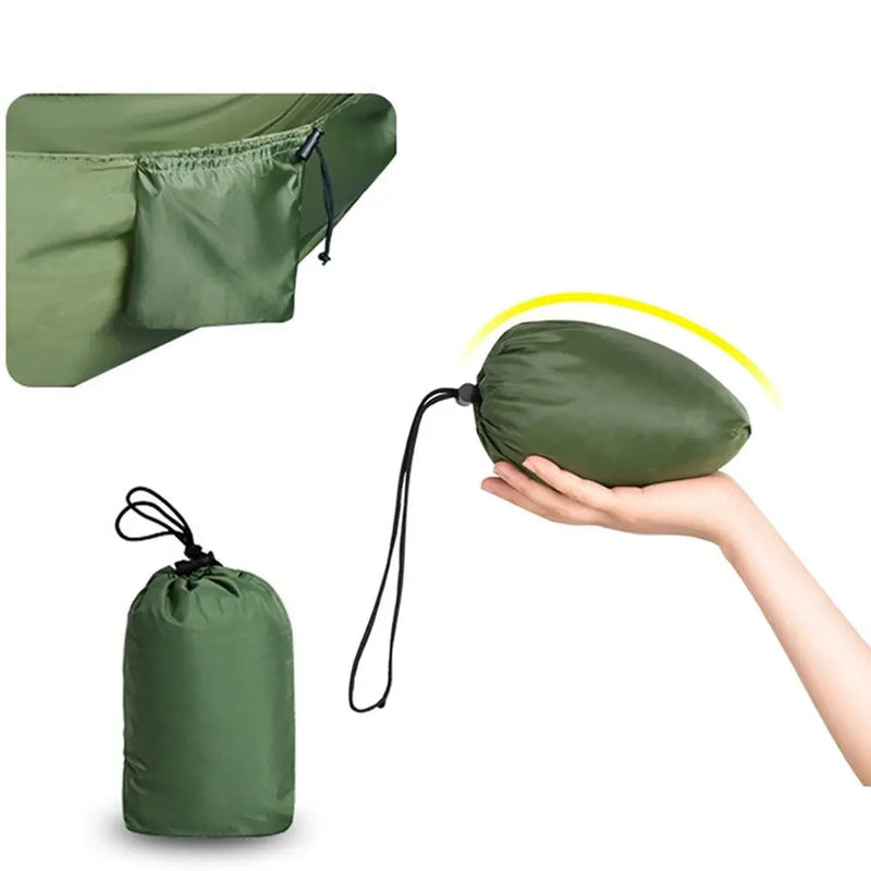 Hamac de voyage en nylon, 1 ou 2 places, 5 coloris, sac et sangles, vue 3