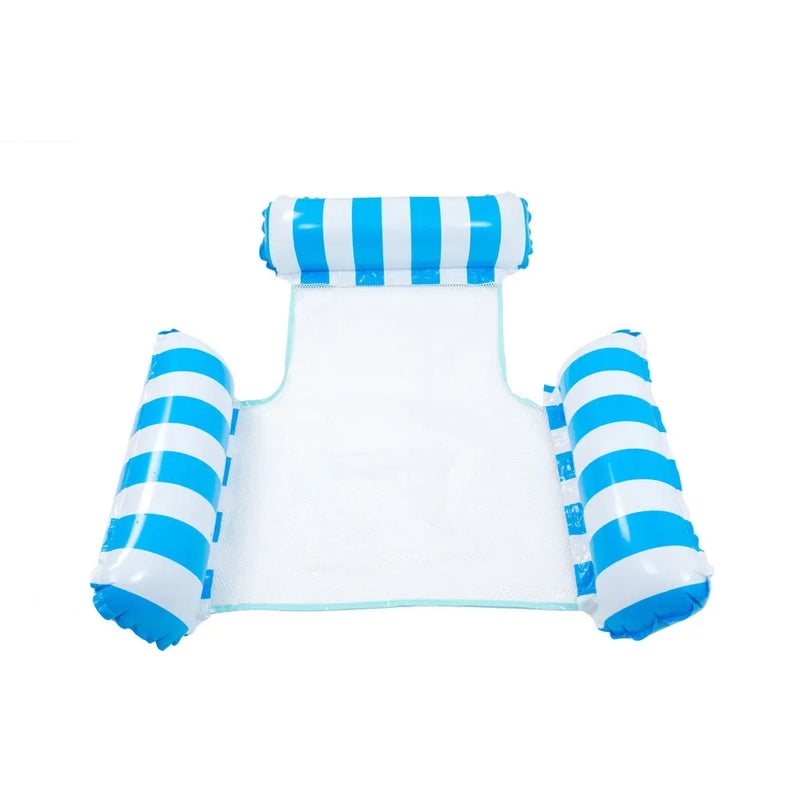 Hamac Gonflable de Piscine Flottant en PVC avec Appui-Tête, 110 x 100 cm, vue 15