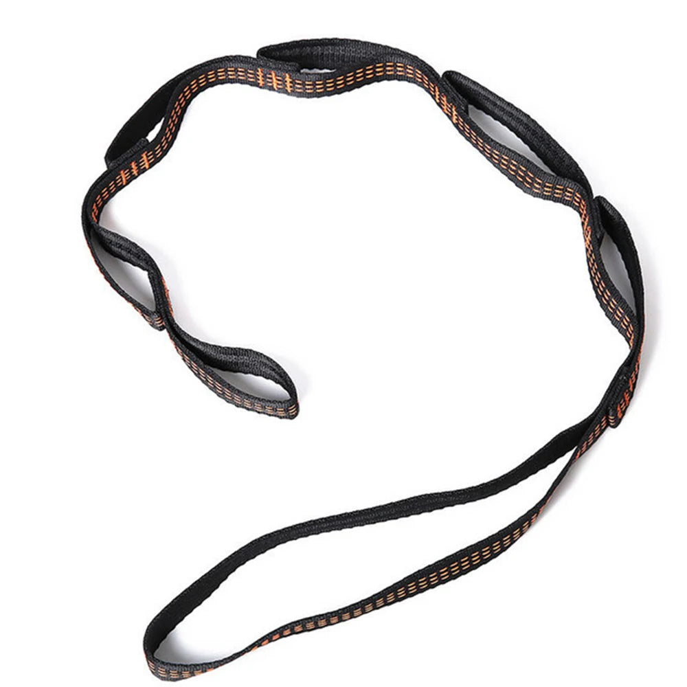 Sangle à boucles réglable pour hamac, 2,5 cm, 7 ou 11 boucles