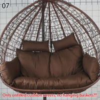 Housse de Coussin pour Fauteuil Suspendu Œuf Double 110 cm, sans Garnissage, 16 Coloris et Motifs, vue 22