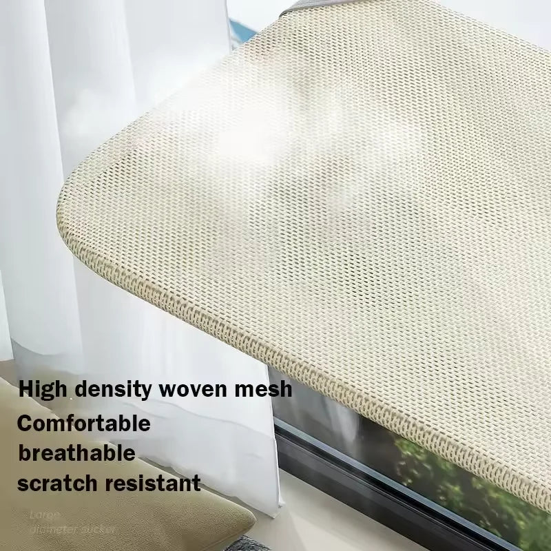 Hamac pour Chat de Fenêtre Pliable à Ventouses, Cadre Acier, Gris ou Blanc, Tailles M et L, vue 2