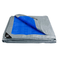 Bâche pour hamac imperméable en polyéthylène 105 g/m², œillets renforcés, vert ou bleu, 5 tailles, vue 8