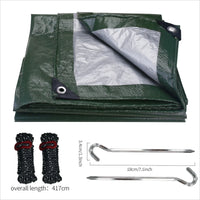 Bâche pour hamac imperméable en polyéthylène 105 g/m², œillets renforcés, vert ou bleu, 5 tailles, vue 9