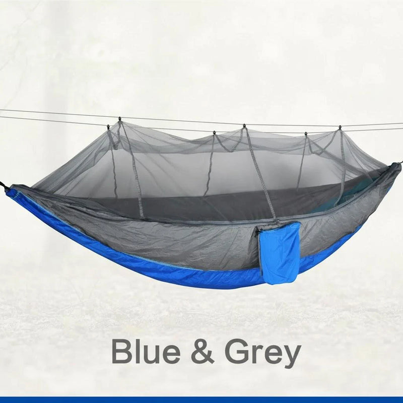Hamac de randonnée double avec moustiquaire, tissu 210T, 260 x 140 cm, 5 coloris, vue 8