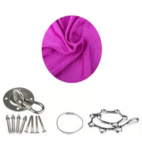 Hamac Suspendu Élastique en Polyamide, 150 x 280 cm, Kit de Fixation, Yoga Aérien, vue 16