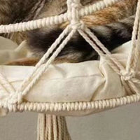 Hamac Chat Suspendu en Macramé de Corde de Coton, 30 ou 40 cm, vue 5