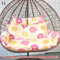 Housse de Coussin pour Fauteuil Suspendu Œuf Double 110 cm, sans Garnissage, 16 Coloris et Motifs, vue 20