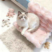 Hamac pour Chat en Peluche à Accrocher au Lit ou au Canapé, 45 x 30 cm, vue 5