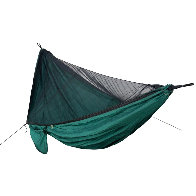 Hamac de Camping avec Moustiquaire, Nylon 290 x 140 cm, Sangles Incluses, vue 2