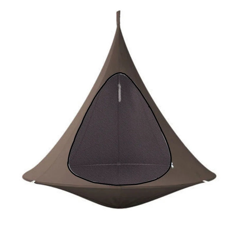 Tente Hamac Suspendue en Cocon, Diamètre 180 cm, Moustiquaire et Toile Imperméable, vue 12