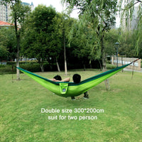 Hamac de camping double léger en nylon 300 x 200 cm, 6 coloris, vue 3