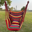 Chaise Hamac Suspendue Rayée en Toile Épaisse, sans Coussin, 100 x 130 cm, Rouge ou Bleu