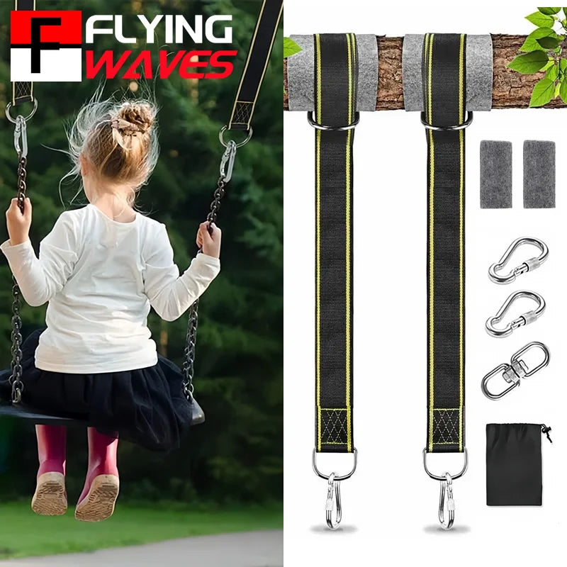 Kit de sangles pour hamac de 150 cm avec mousquetons, 5 à 8 pièces