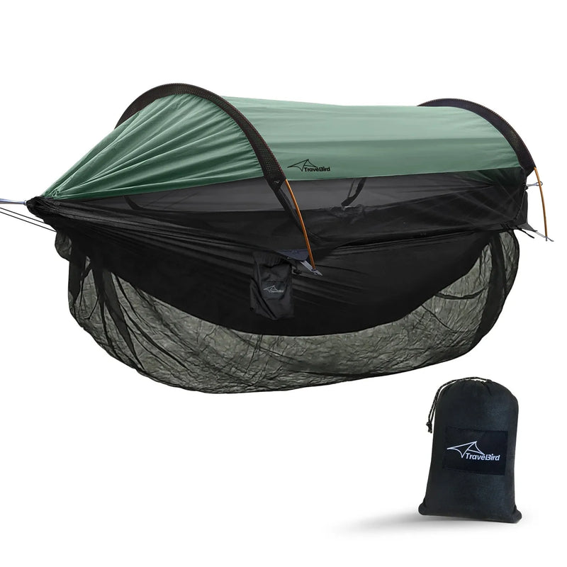 Moustiquaire de dessous pour hamac en polyester noir, 285 x 155 cm, vue 7