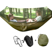 Hamac 2 Places avec Moustiquaire en Tissu Parachute, 260 x 140 cm, Bâche en Option, vue 15