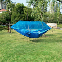 Hamac de Camping Double Moustiquaire, Nylon 300 x 200 cm, Sangles Incluses, vue 3