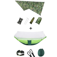 Hamac de camping pop-up avec moustiquaire et bâche de protection, 250 x 120 cm, vue 14