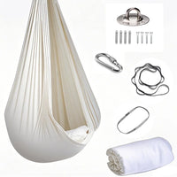 Hamac Suspendu Élastique en Polyamide, 150 x 280 cm, Kit de Fixation, Yoga Aérien, vue 7