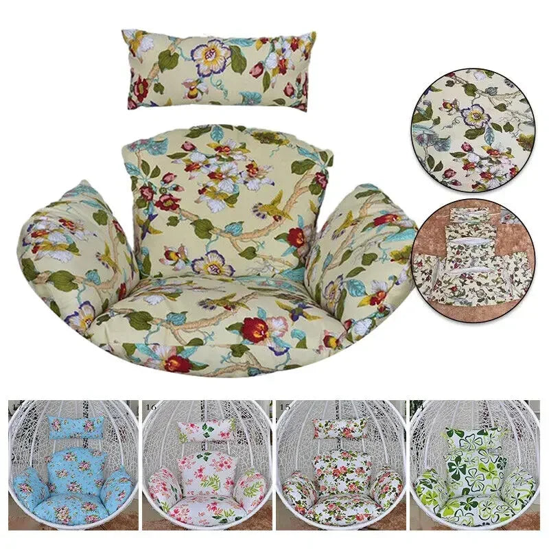 Housse de Coussin Fauteuil Œuf Suspendu avec Appui-Tête, Sans Garnissage, 32 Modèles, vue 3