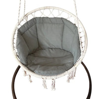 Coussin Épais en Lin 60 x 60 x 45 cm pour Fauteuil Suspendu, Hamac et Fauteuil à Bascule, vue 7