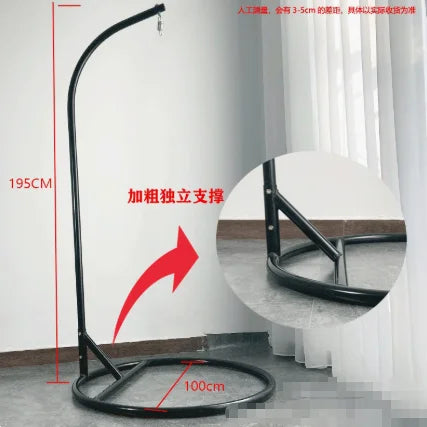 Support de Fauteuil Suspendu Acier Pied Rond 195 cm, 3 Finitions, vue 11
