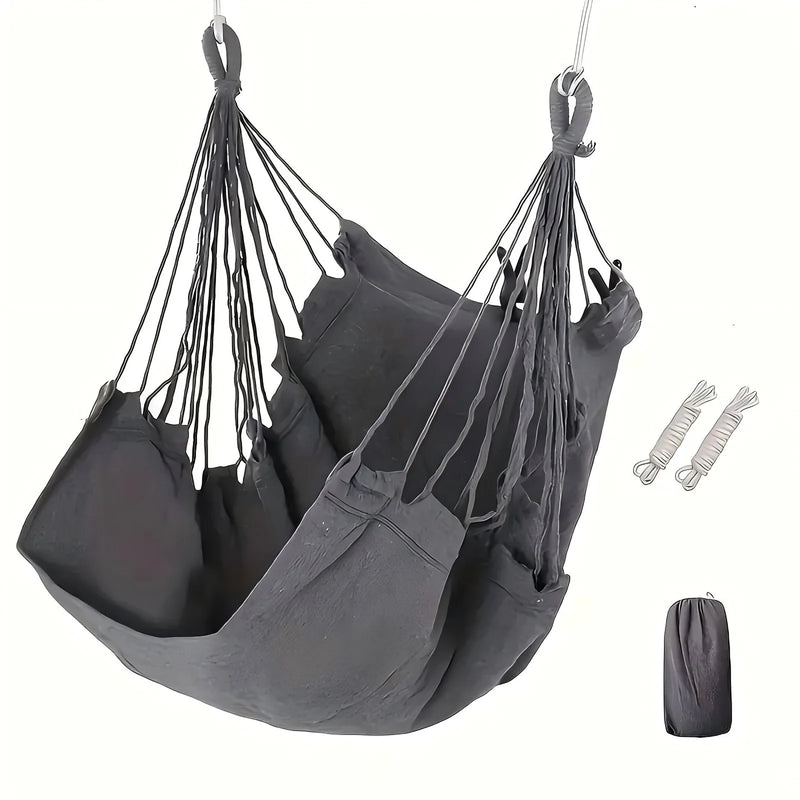 Chaise Hamac Suspendue en Toile de Coton, 14 Modèles, Cordes et Sac, vue 2